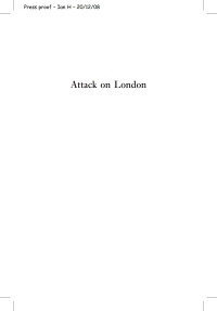 表紙画像: Attack on London 9781845630560