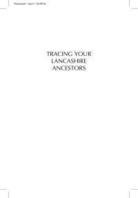 صورة الغلاف: Tracing Your Lancashire Ancestors 9781848847446