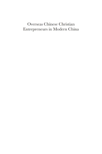 Cover image: Overseas Chinese Christian Entrepreneurs in Modern China 1st edition 9781783080564