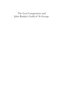 Omslagafbeelding: The Lost Companions and John Ruskin’s Guild of St George 1st edition 9781783082834