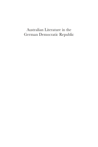 Cover image: Australian Literature in the German Democratic Republic 1st edition 9781783085231