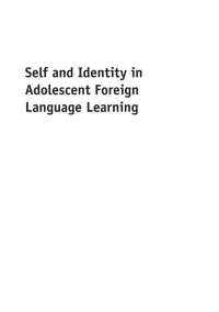 Titelbild: Self and Identity in Adolescent Foreign Language Learning 1st edition 9781847699985