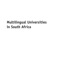 Cover image: Multilingual Universities in South Africa 1st edition 9781783091645