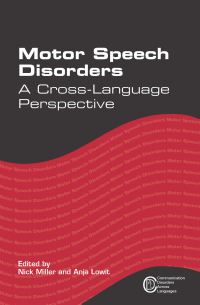 表紙画像: Motor Speech Disorders 1st edition 9781783092321