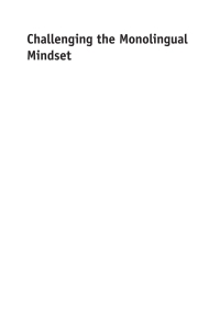 Cover image: Challenging the Monolingual Mindset 1st edition 9781783092505