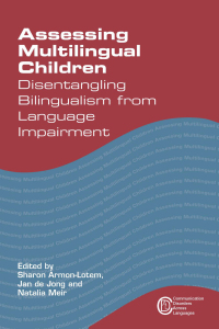 Cover image: Assessing Multilingual Children 1st edition 9781783093113