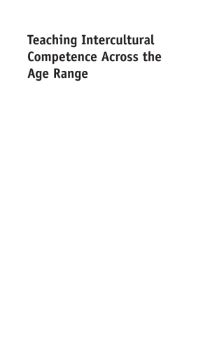 Cover image: Teaching Intercultural Competence Across the Age Range 1st edition 9781783098897