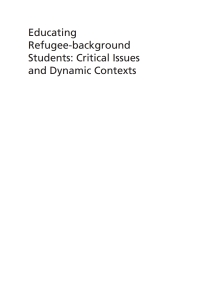 Omslagafbeelding: Educating Refugee-background Students 1st edition 9781783099962