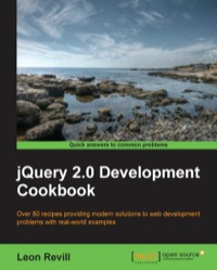 Cover image: jQuery 2.0 Development Cookbook 1st edition 9781783280896