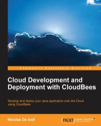 Imagen de portada: Cloud Development and Deployment with CloudBees 1st edition 9781783281633