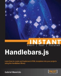 Cover image: Instant Handlebars.js 1st edition 9781783282654