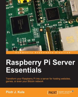 Cover image: Raspberry Pi Server Essentials 1st edition 9781783284696