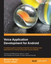 Imagen de portada: Voice Application Development for Android 1st edition 9781783285297