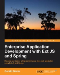 Cover image: Enterprise Application Development with Ext JS and Spring 1st edition 9781783285457