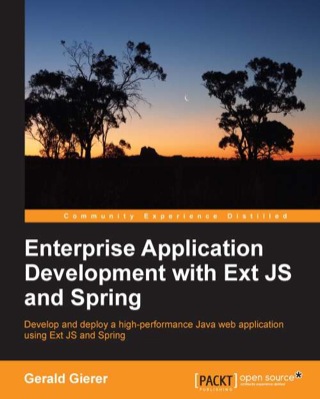 صورة الغلاف: Enterprise Application Development with Ext JS and Spring 1st edition 9781783285457