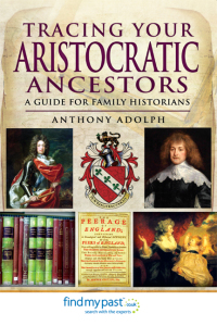 Omslagafbeelding: Tracing Your Aristocratic Ancestors 9781781591642
