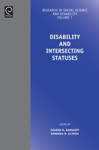Imagen de portada: Disability and Intersecting Statuses 9781783501564