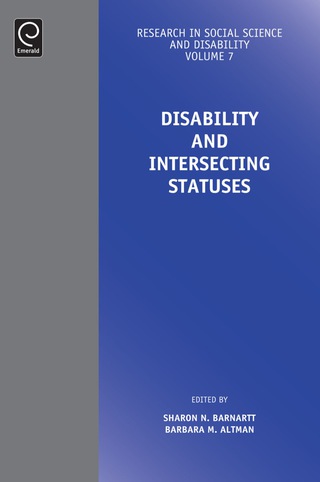 Immagine di copertina: Disability and Intersecting Statuses 9781783501564