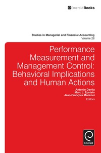 صورة الغلاف: Performance Measurement and Management Control 9781783503773