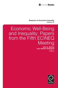 Cover image: Economic Well-Being and Inequality 9781783505678