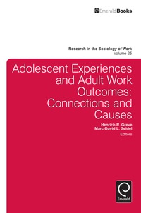 Cover image: Adolescent Experiences and Adult Work Outcomes 9781783505715