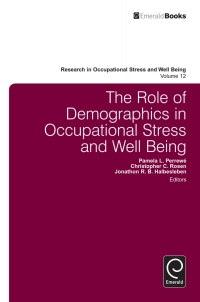 Cover image: The Role of Demographics in Occupational Stress and Well Being 9781783506477
