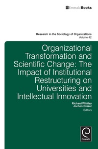 Cover image: Organisational Transformation and Scientific Change 9781783506842
