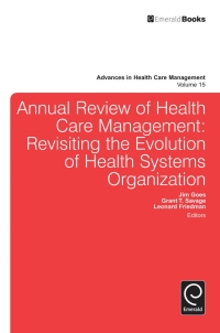 Cover image: Annual Review of Health Care Management 9781783507153