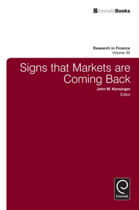 Immagine di copertina: Signs that Markets are Coming Back 9781783509317