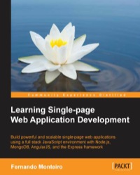 Cover image: Learning Single-page Web Application Development 1st edition 9781783552092