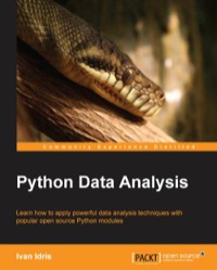 Cover image: Python Data Analysis 1st edition 9781783553358