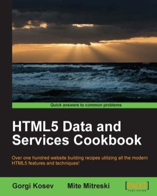صورة الغلاف: HTML5 Data and Services Cookbook 1st edition 9781783559282