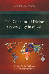 Omslagafbeelding: The Concept of Divine Sovereignty in Micah 9781783687688