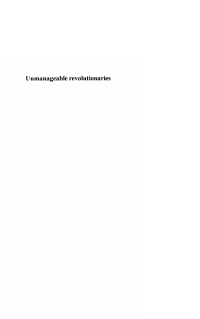 Omslagafbeelding: Unmanageable Revolutionaries 1st edition 9780745310848