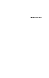 Imagen de portada: A Different Hunger 1st edition 9780861043712
