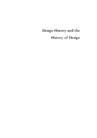 Cover image: Design History and the History of Design 1st edition 9780745305226