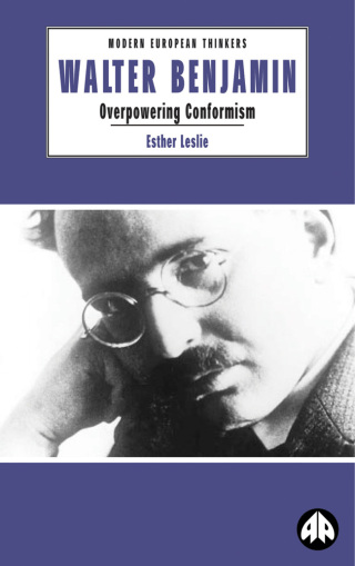 Cover image: Walter Benjamin 1st edition 9780745315683