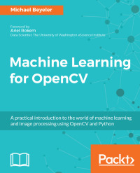 Imagen de portada: Machine Learning for OpenCV 1st edition 9781783980284