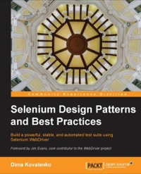 Immagine di copertina: Selenium Design Patterns and Best Practices 1st edition 9781783982707