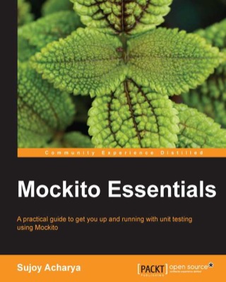 Cover image: Mockito Essentials 1st edition 9781783983605