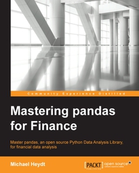 Imagen de portada: Mastering pandas for Finance 1st edition 9781783985104