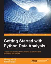 Cover image: Getting Started with Python Data Analysis 1st edition 9781785285110