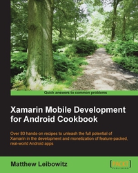 Omslagafbeelding: Xamarin Mobile Development for Android Cookbook 1st edition 9781784398576
