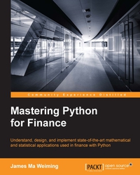 Imagen de portada: Mastering Python for Finance 1st edition 9781784394516