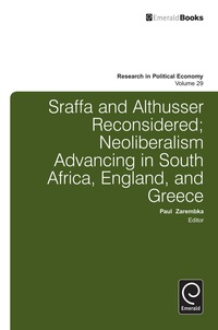 Cover image: Sraffa and Althusser Reconsidered 9781784410070