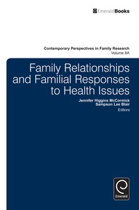 Cover image: Family Relationships and Familial Responses to Health Issues 9781784410155