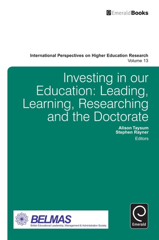 Cover image: Investing in our Education 9781784411329