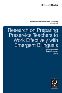 صورة الغلاف: Research on Preparing Preservice Teachers to Work Effectively with Emergent Bilinguals 9781784412654