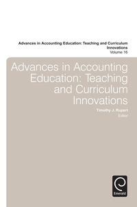 Imagen de portada: Advances in Accounting Education 9781784415884