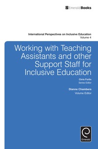 Imagen de portada: Working with Teachers and Other Support Staff for Inclusive Education 9781784416126